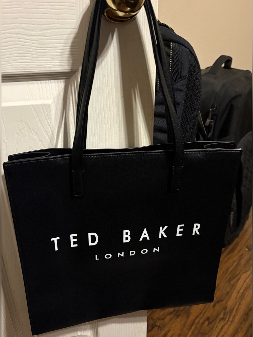 Ted Baker Black Tote with White Logo